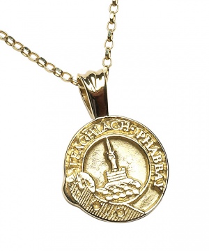 Scottish Crest Pendant - Heavy chain