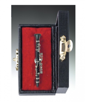 Black Clarinet Pin With Case