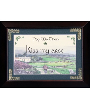 Pog Mo Thoin - 5x7 Blessing - Walnut Landscape Frame