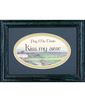 Pog Mo Thoin - 5x7 Blessing - Oval Green Frame
