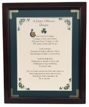 A Police Officer's Prayer - 8x10 Blessing