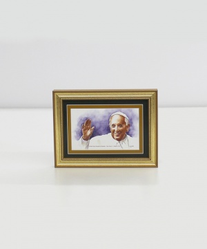 Pope Francis I Framed Watercolor Print 5x7