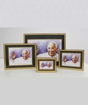 Pope Francis I Framed Watercolor Prints