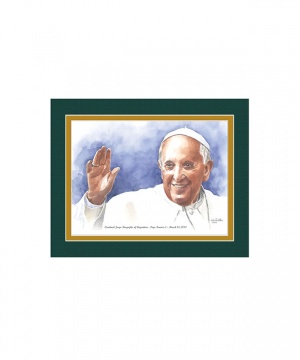 Pope Francis I Watercolor Print 8x10
