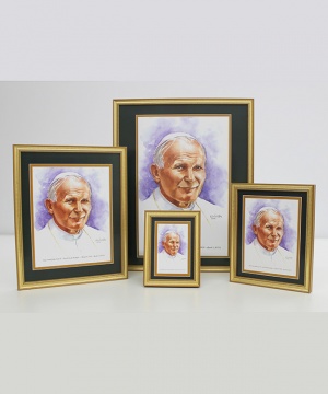 Pope Saint John Paul II Framed Watercolor Prints