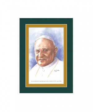 Pope Saint John XXIII  Watercolor Print 5x7