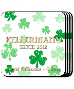 personalized-raining-clovers-coaster-set