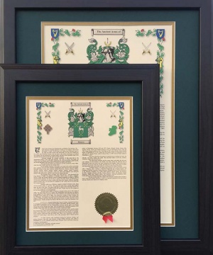 Scottish Coats of Arms & Histories Framed Print - 11x14 (compared to 16x20)