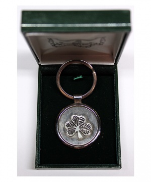 Shamrock Pewter Keyring