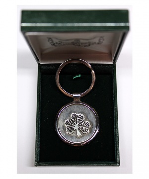 Shamrock Pewter Keyring