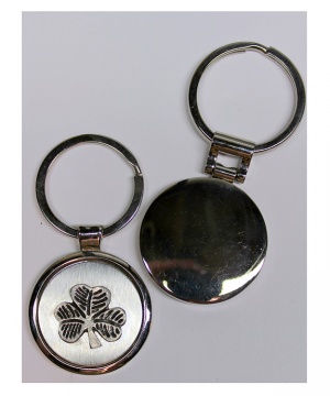 Shamrock Pewter Keyring