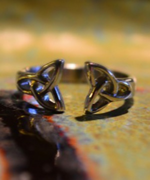 Stainless Steel Double Trinity Knot Ring