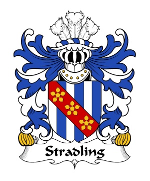 Stradling (of St. Donat's, Glamorgan) Crest-Coat of Arms